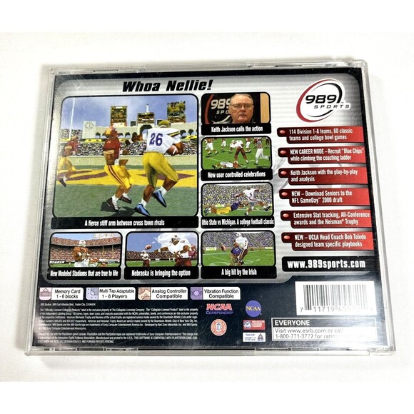 NCAA Game Breaker 2000 PS1 PlayStation 1 Complete with Manual Tested - Picture 3 of 9